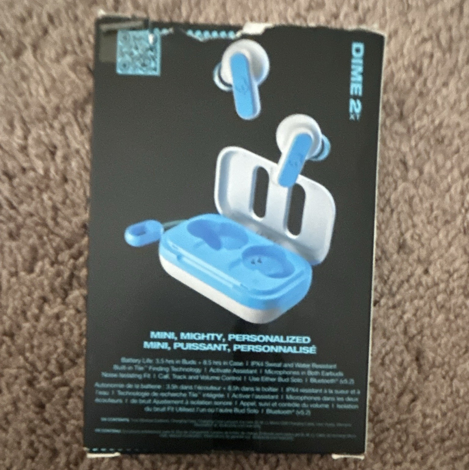 Skullcandy Dime 2 XT True Wireless Bluetooth In-Ear Earbuds Water Resistant