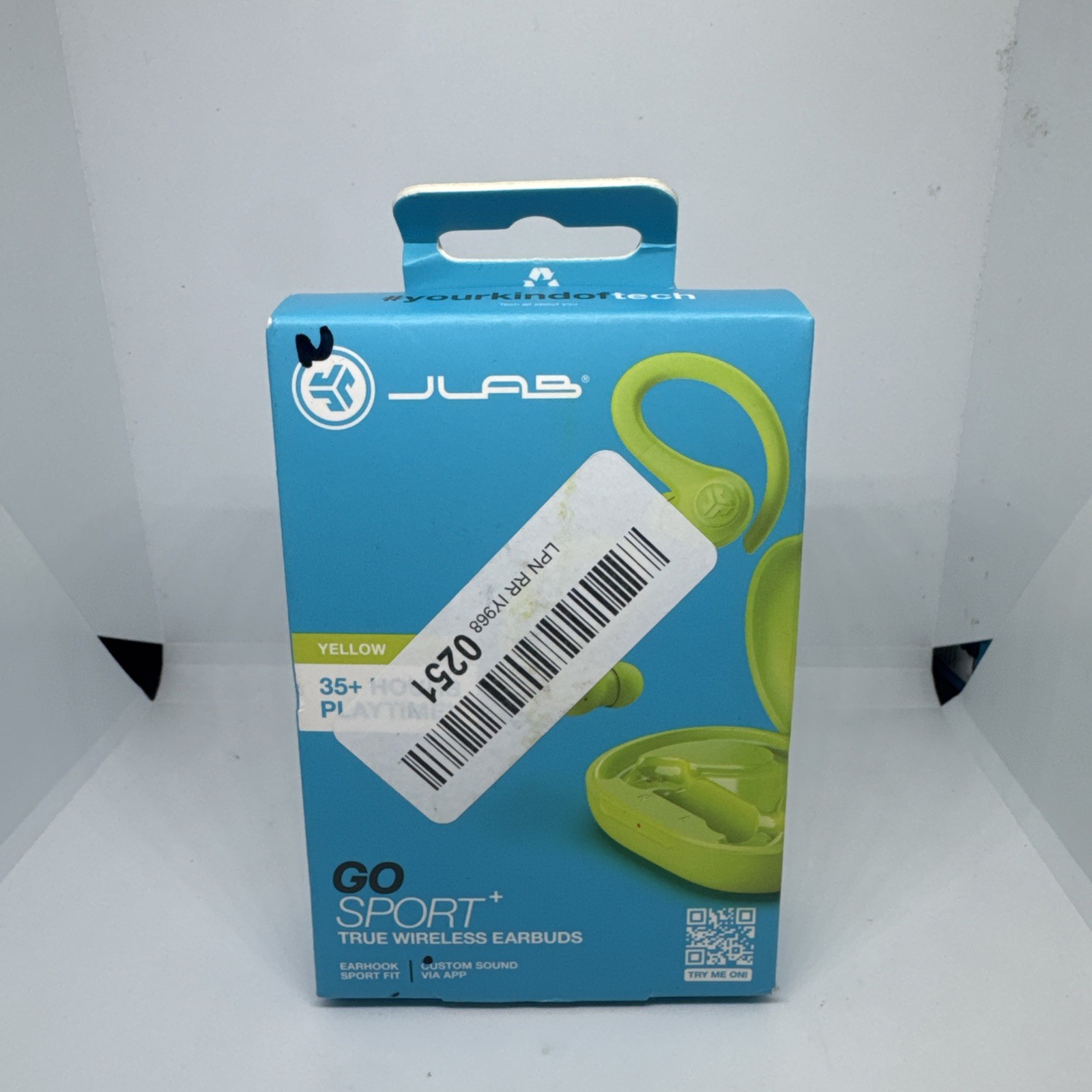 JLab GO Plus + Sport True Wireless Bluetooth Earbuds-color YELLOW