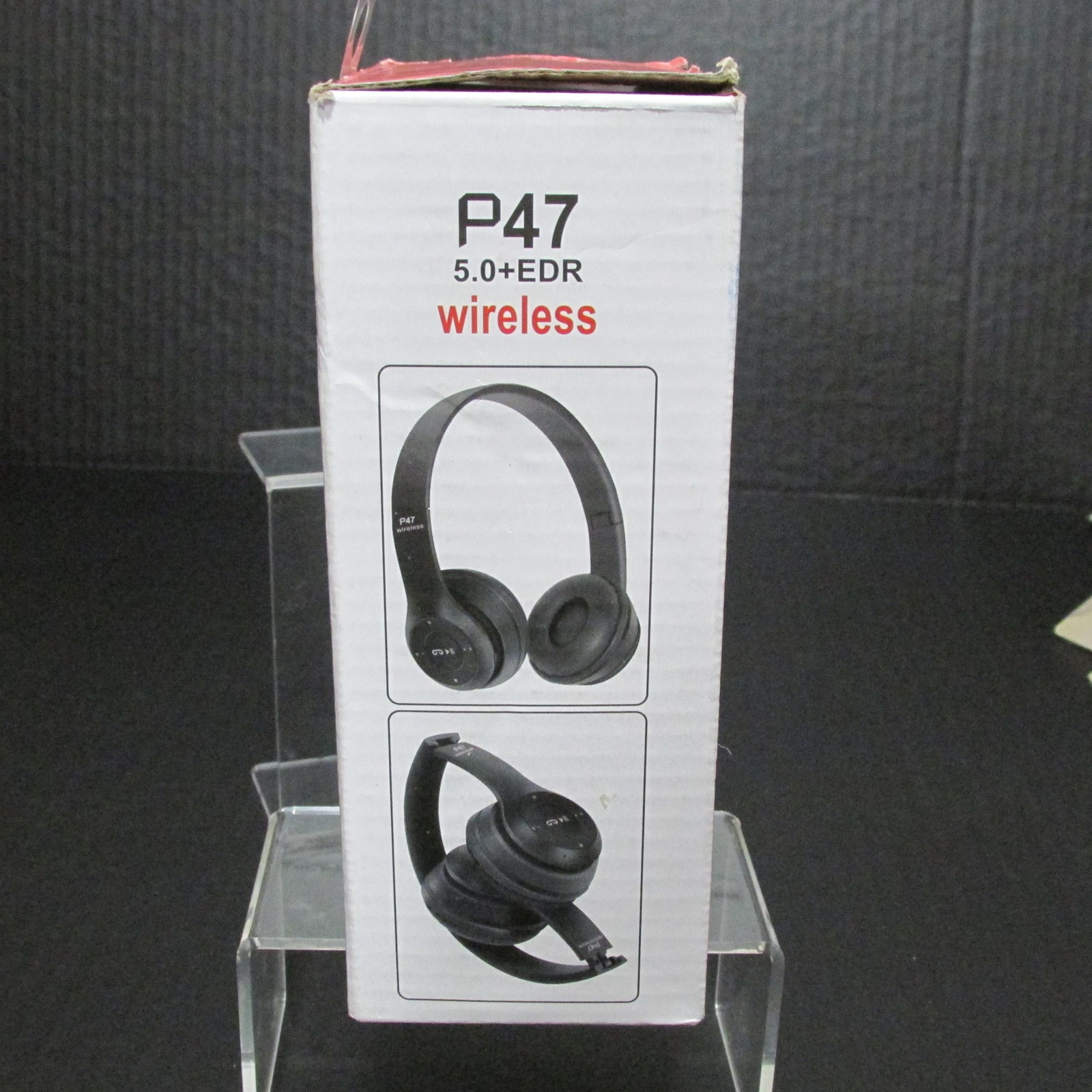 P47 Wireless 5.0+EDR Over-Ear Headphones w/ Mic, FM Radio, MicroSD, Foldable – B