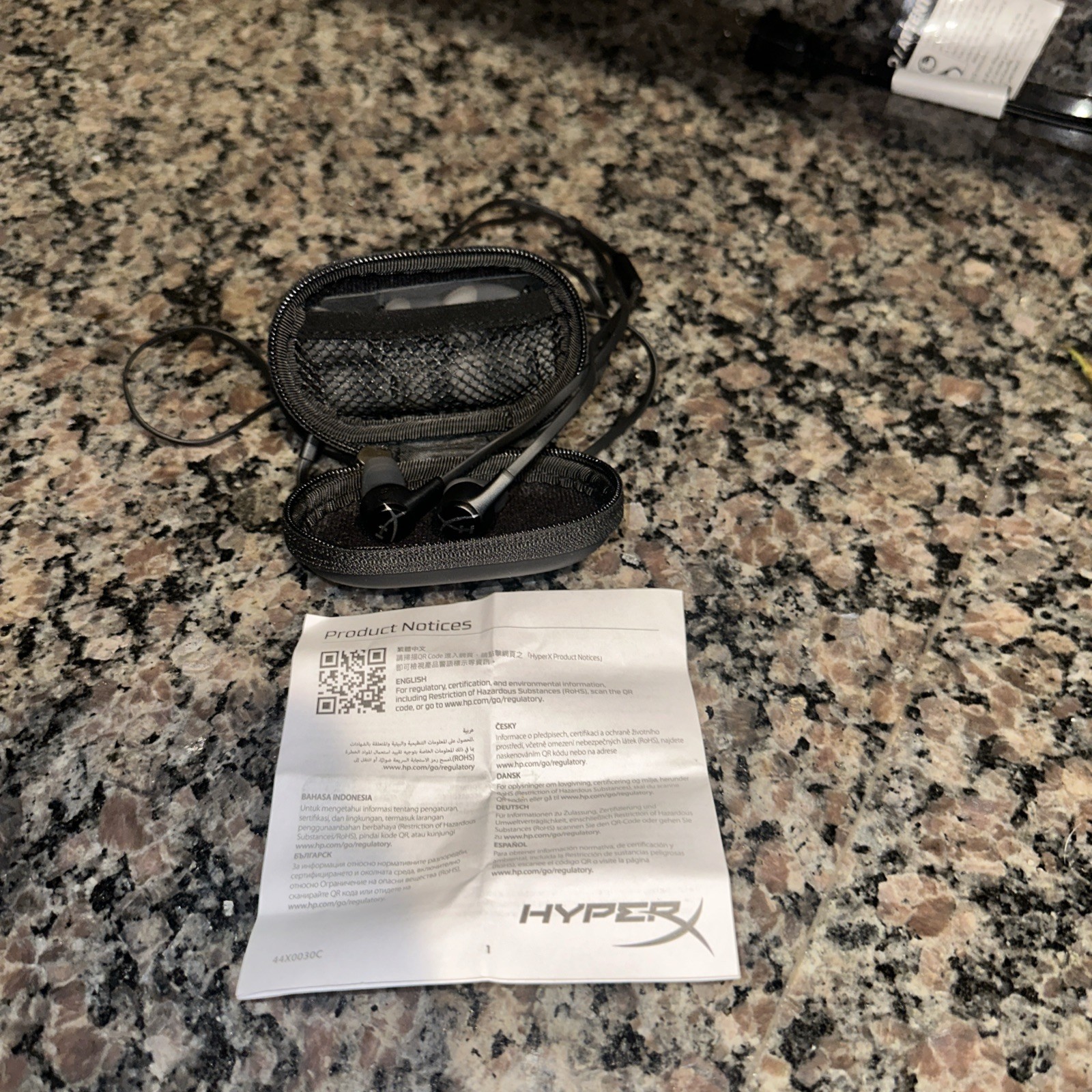 HyperX Cloud Earbuds II Gaming Earbuds with Mic – Black Color