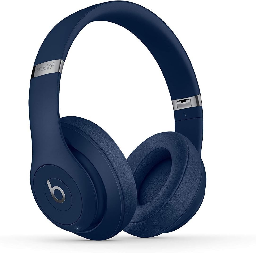 Beats Studio3 Wireless Over-Ear Noise Cancelling Headphones, A1914, Navy Blue