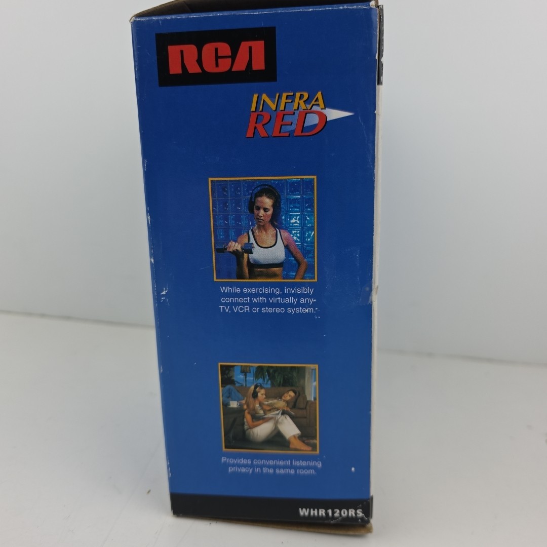 RCA Wireless Headphones Infra Red WHR120RS NEW Open Box Over Ear-Vintage