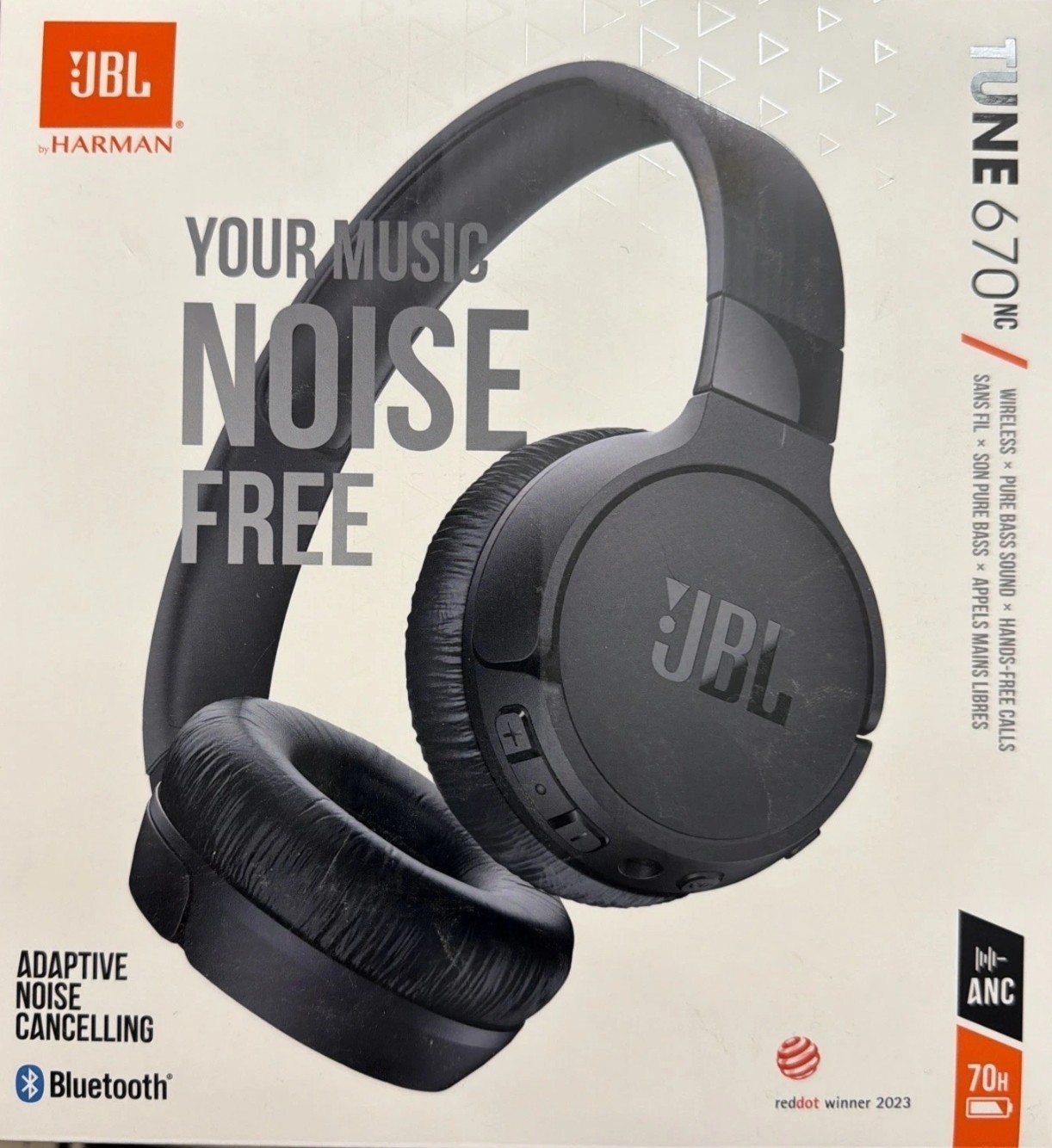 NEW✅JBL TUNE 670NC Adaptive Noise Cancelling Wireless On-Ear Headphones ⭐LOOK!