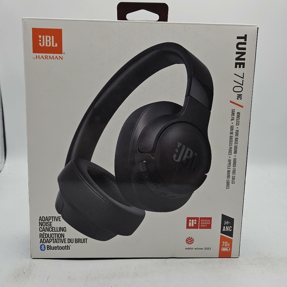 JBL Tune 770NC – Adaptive Noise Cancelling Wireless Over-Ear Headphones (Black)