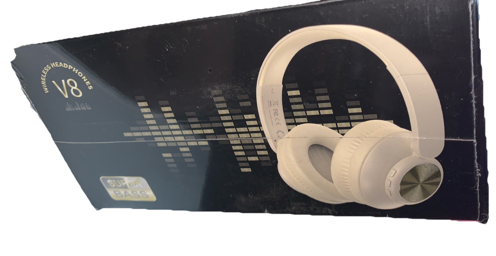V8 Bluetooth Headphones 80 Hours Playtime Wireless Built in Mic