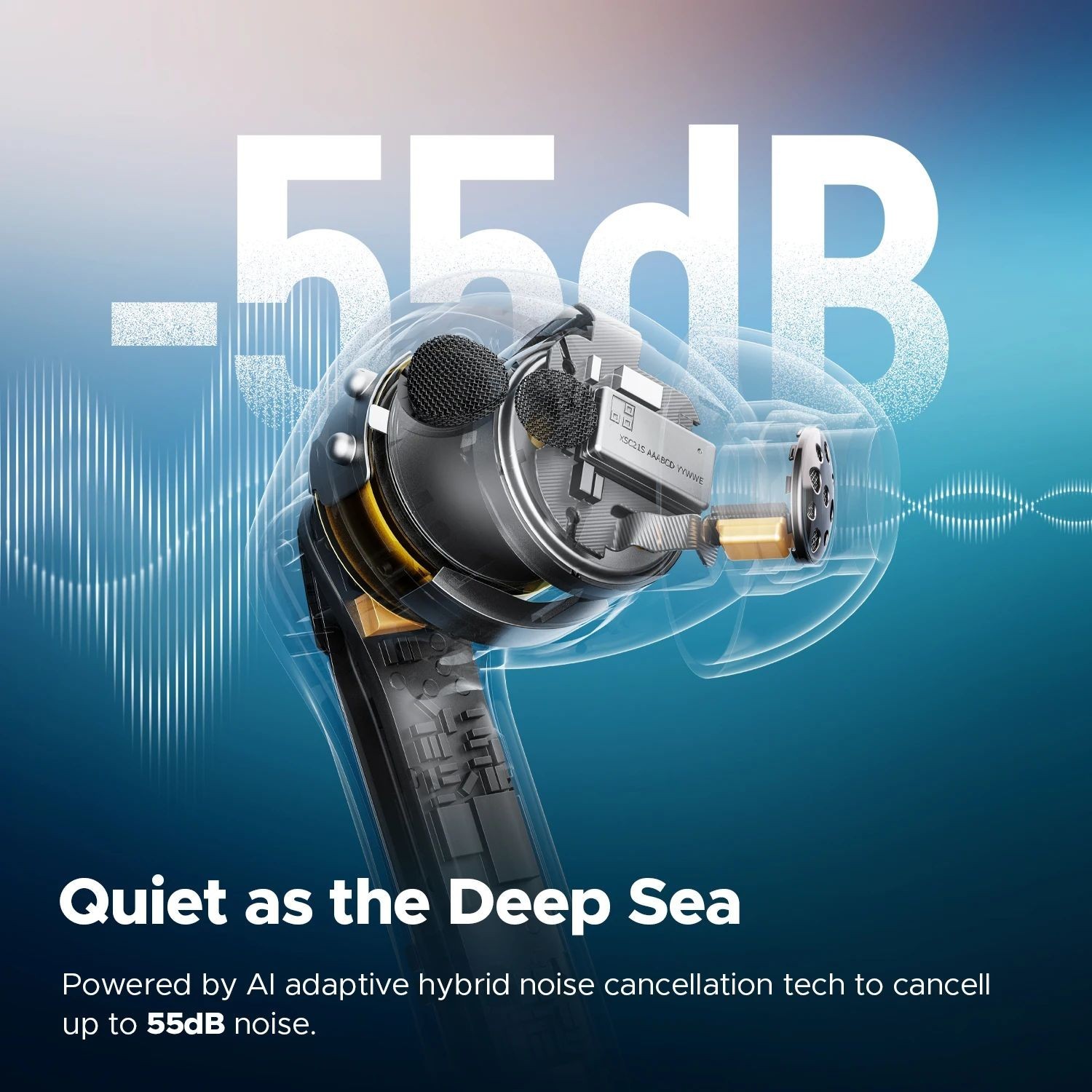 SoundPEATS Air5 Pro Wireless Earbuds ANC Bluetooth 5.4 aptX LDAC Hi-Res Audio