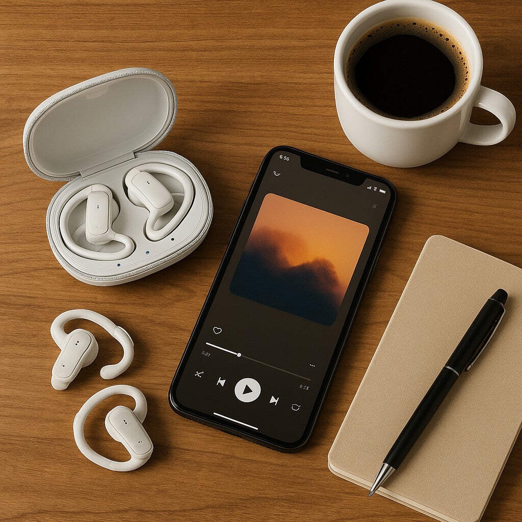 podbuds OW7 Open-Ear Headphones True Wireless Bluetooth Ear-Hook