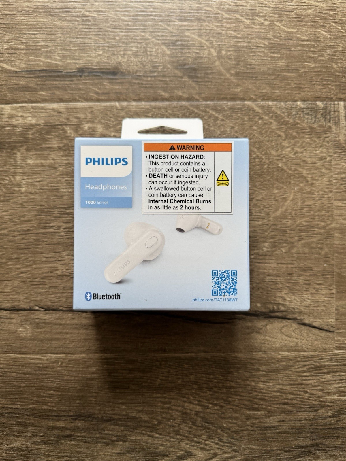 Philips True Wireless Headphones 1000 Series White TAT1138 Brand New Sealed