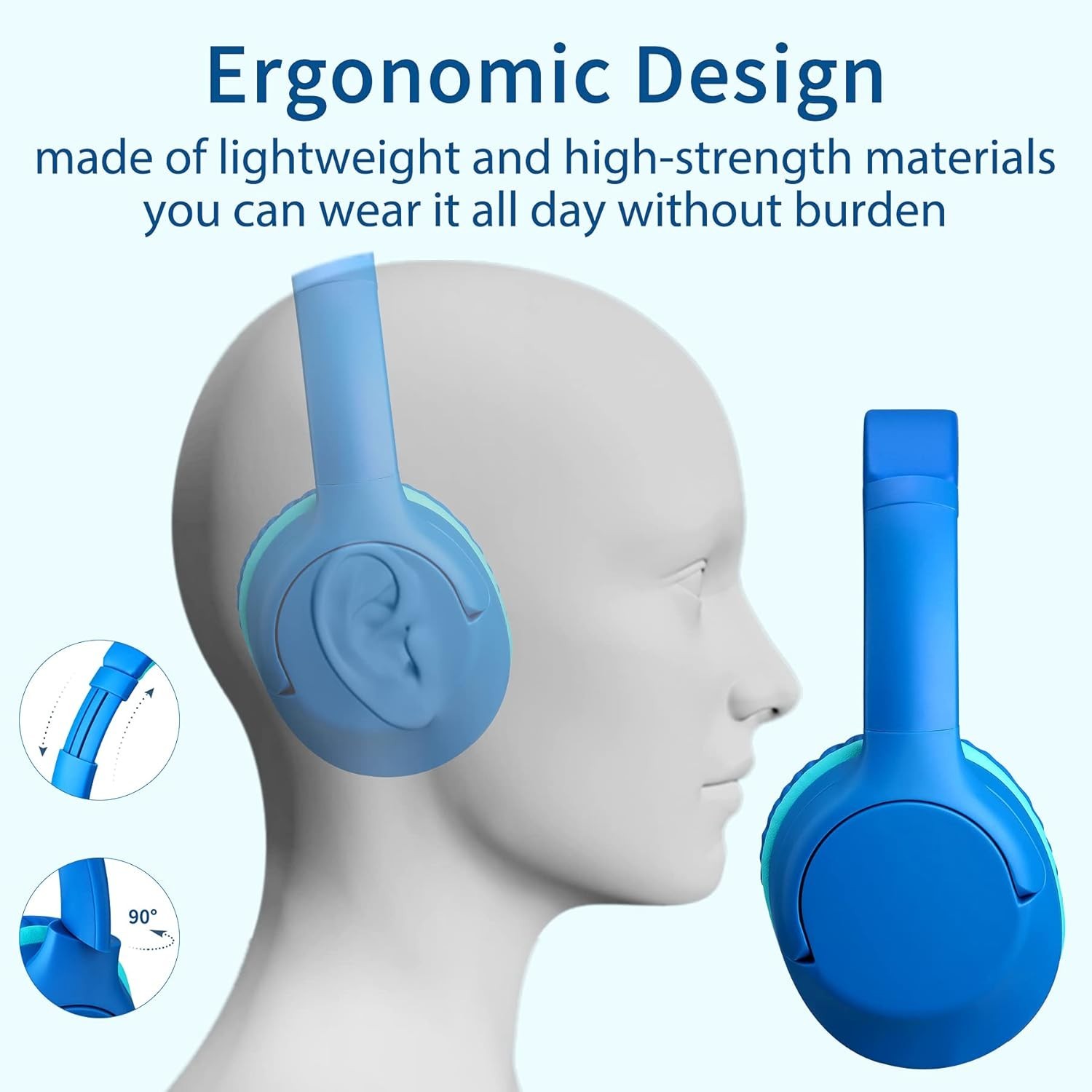 P20 Kids Headphones with Active Noise Cancellation – Ideal for Travel & Learning