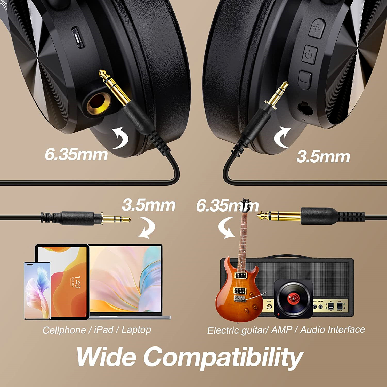 Genuine OneOdio A70 Bluetooth Over Ear Headphone Wireless/Wired (Headphone ONLY)