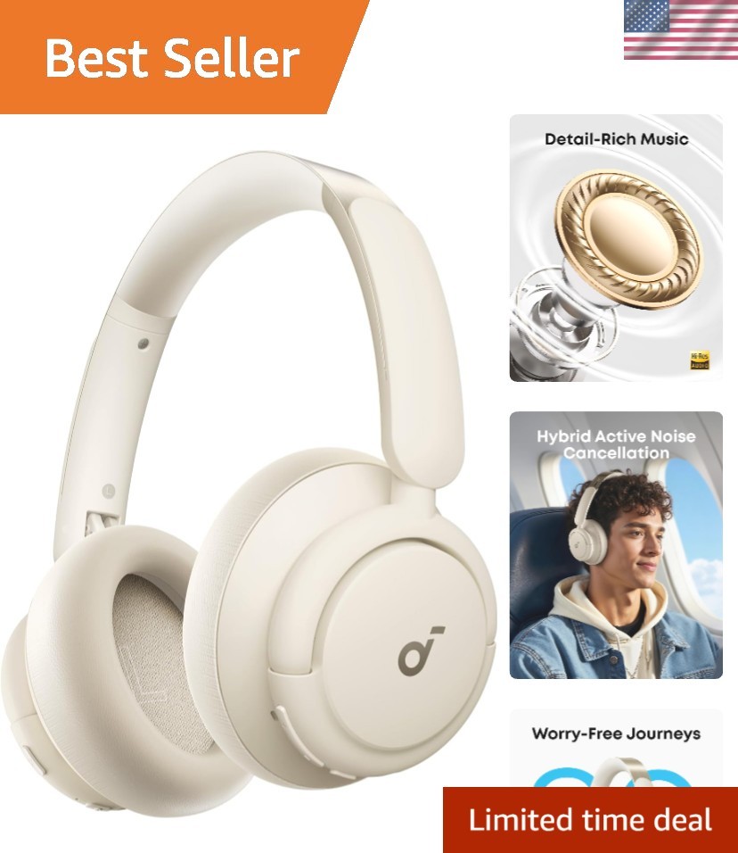 Q30 by , Hybrid Active Noise Cancelling Headphones, Multiple Modes, Hi-Res Au…