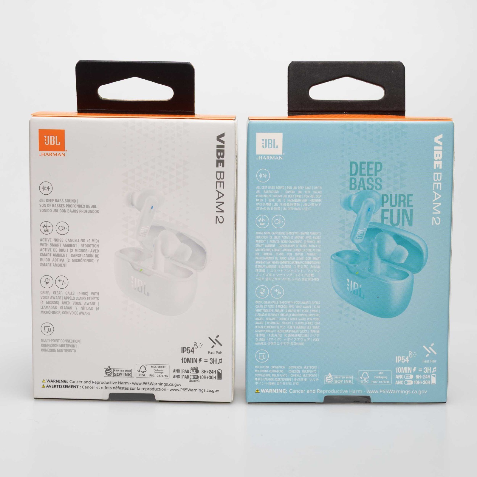 JBL Vibe Beam 2 True Wireless Noise Cancelling Earbuds New
