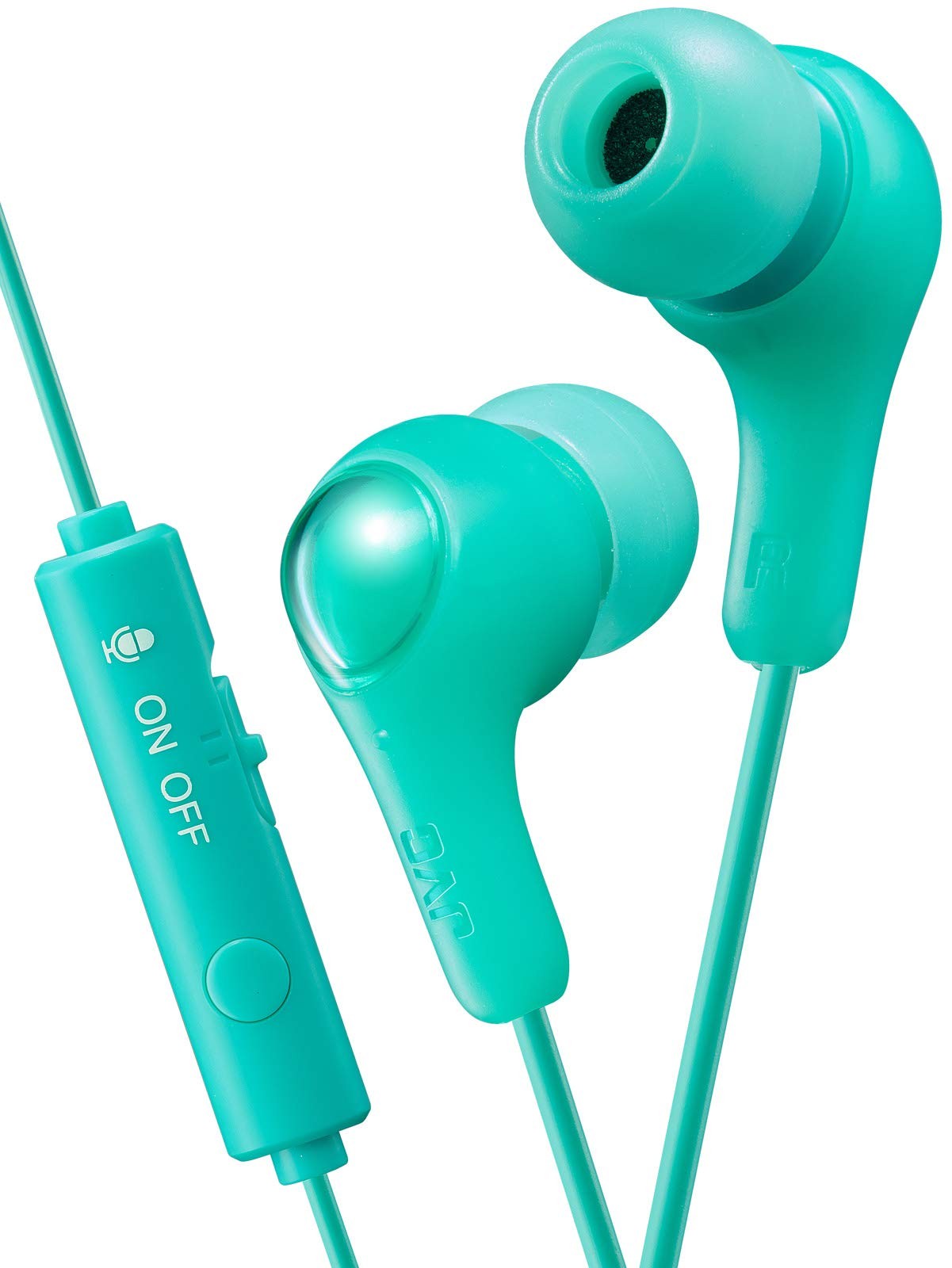 JVC HA-FX7G-G Gaming Earphones with Remote Control and Microphone, Green