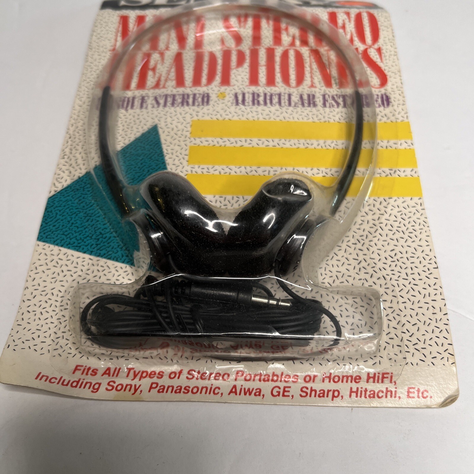 Sentry HO415 Lightweight Digital Stereo Headphones Vintage New