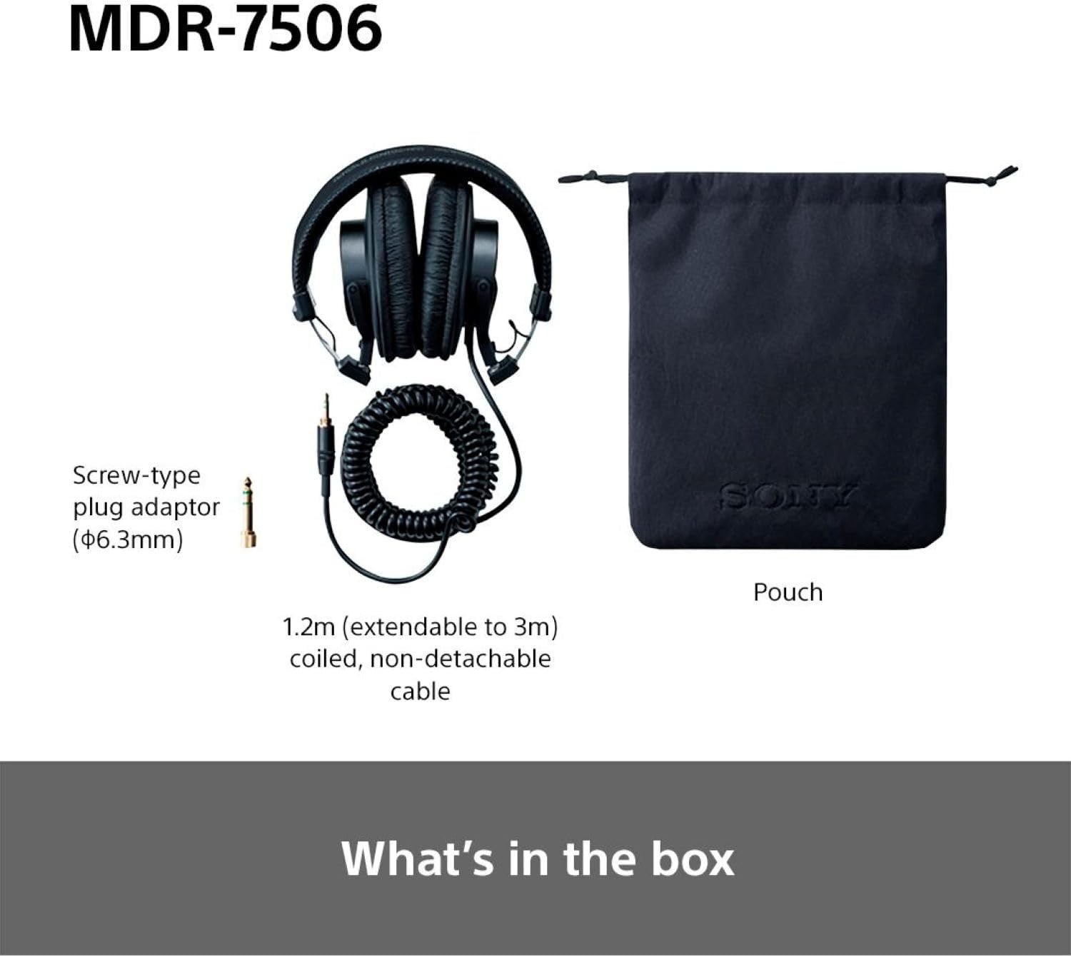 Sony MDR-7506 Professional Large Diaphragm Headphones
