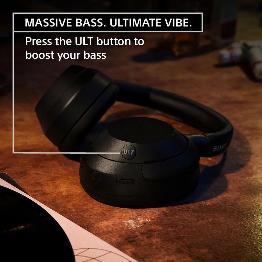 Sony WHULT900N/B ULT WEAR Wireless Noise Canceling Headphones – Black