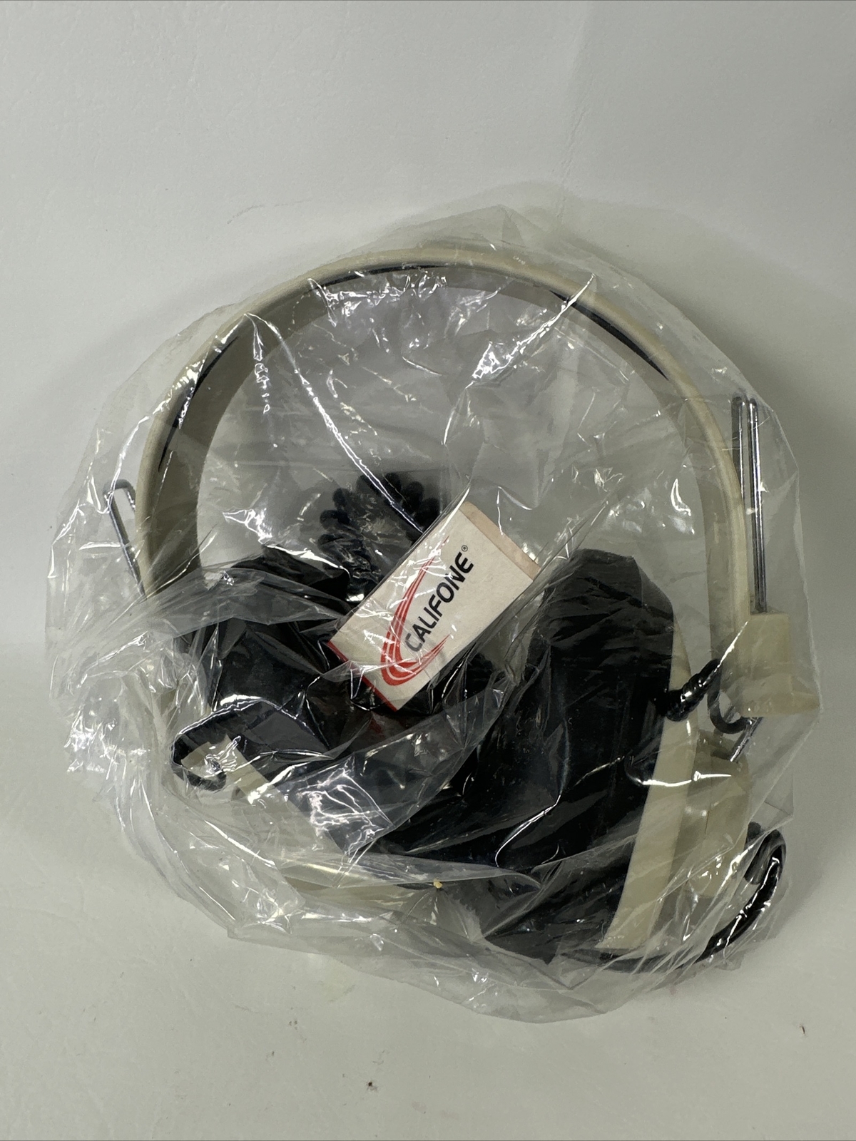 Vintage Califone 2924AV-P Mono Headphones 6’ coiled cord and 1/4″ Plug NOS