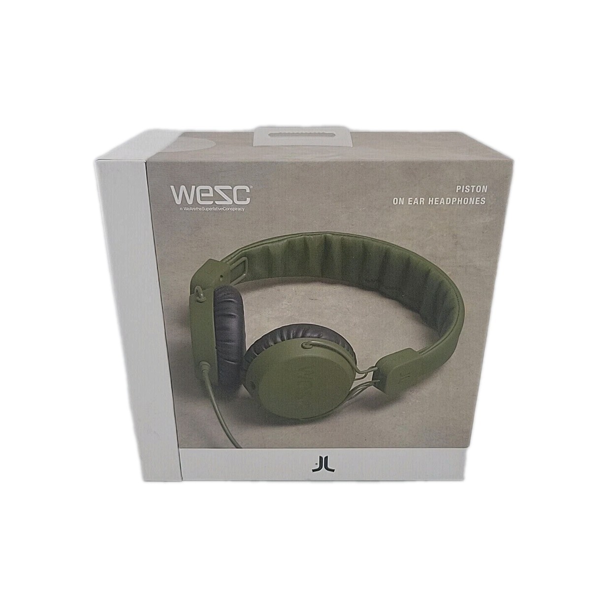 WeSC Piston On-Ear Street Headphones Green Over Ear Headphones Sweden 3.5mm Jack
