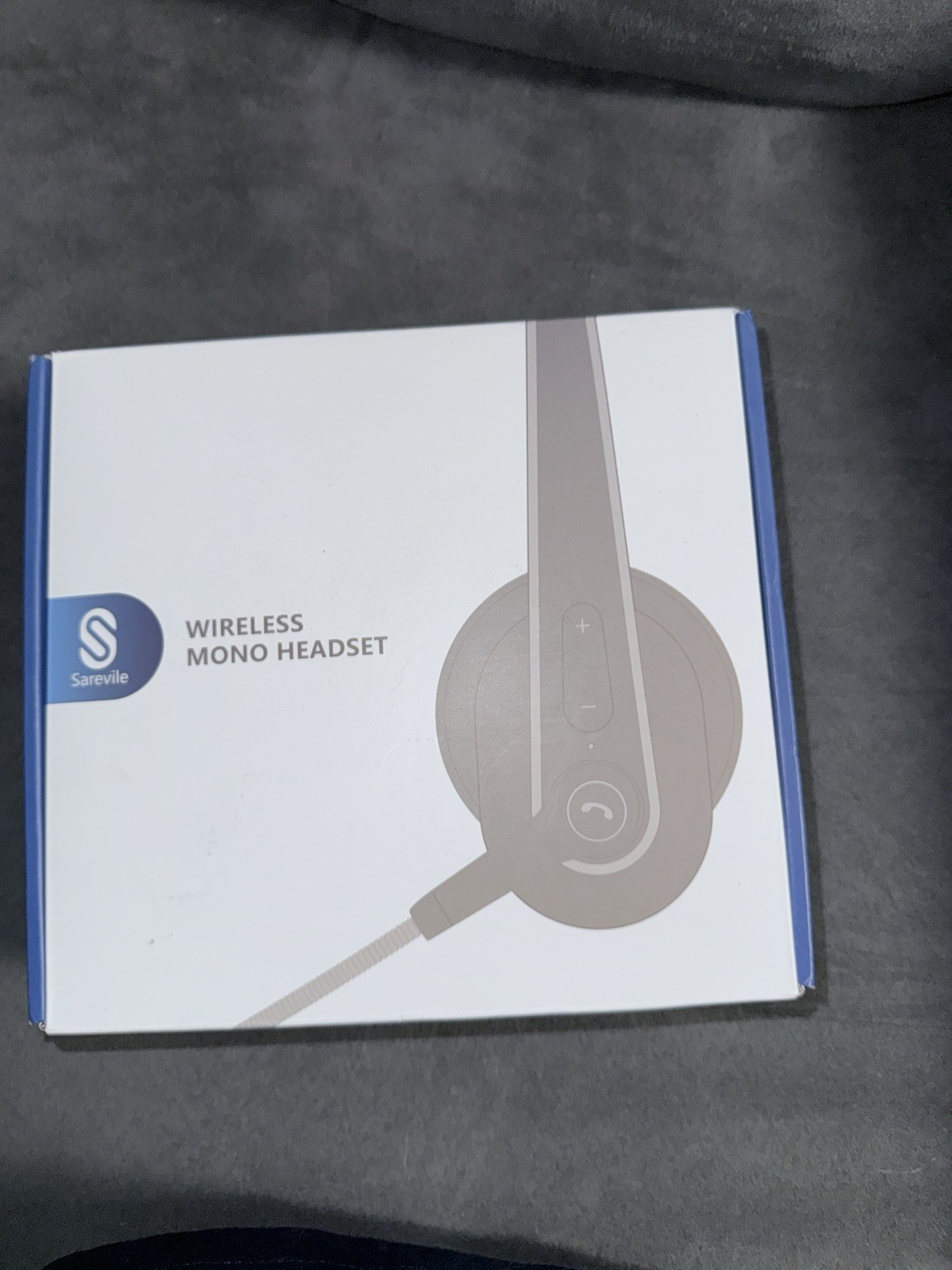 Sarevile Wireless Mono Headset w/ Charging Cable & USB Adapter – Open Box