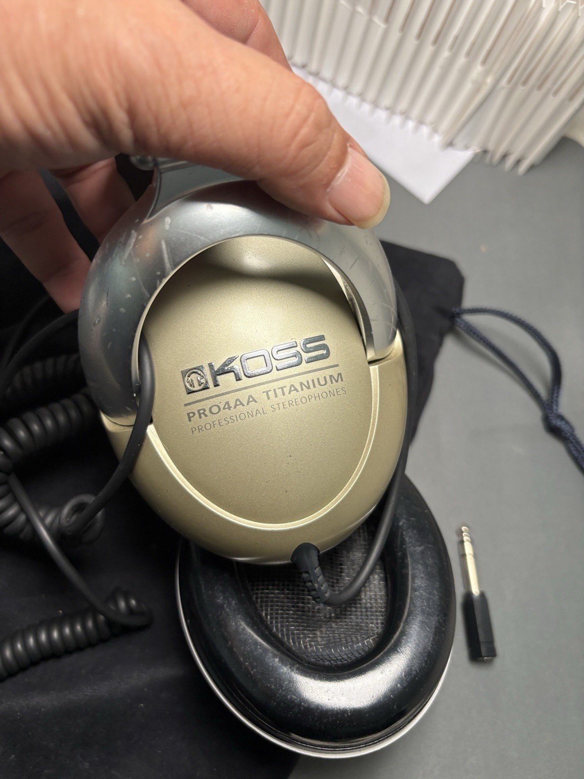 Koss PRO4AA Titanium Closed Back – Over Ear Headphones Tested And Working