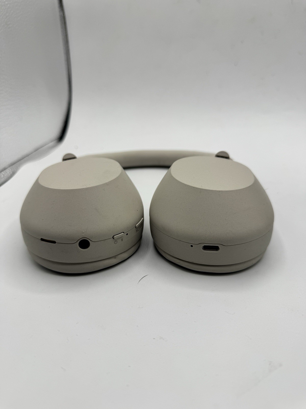 Sony WH-1000XM5 Wireless Noise Canceling Headphones – White/Beige