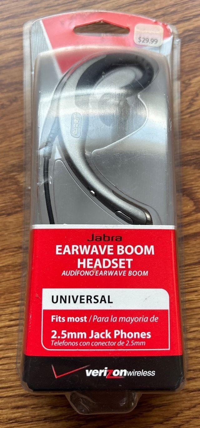 Jabra Earwave Boom Headset Universal 2.5mm Jack Phones