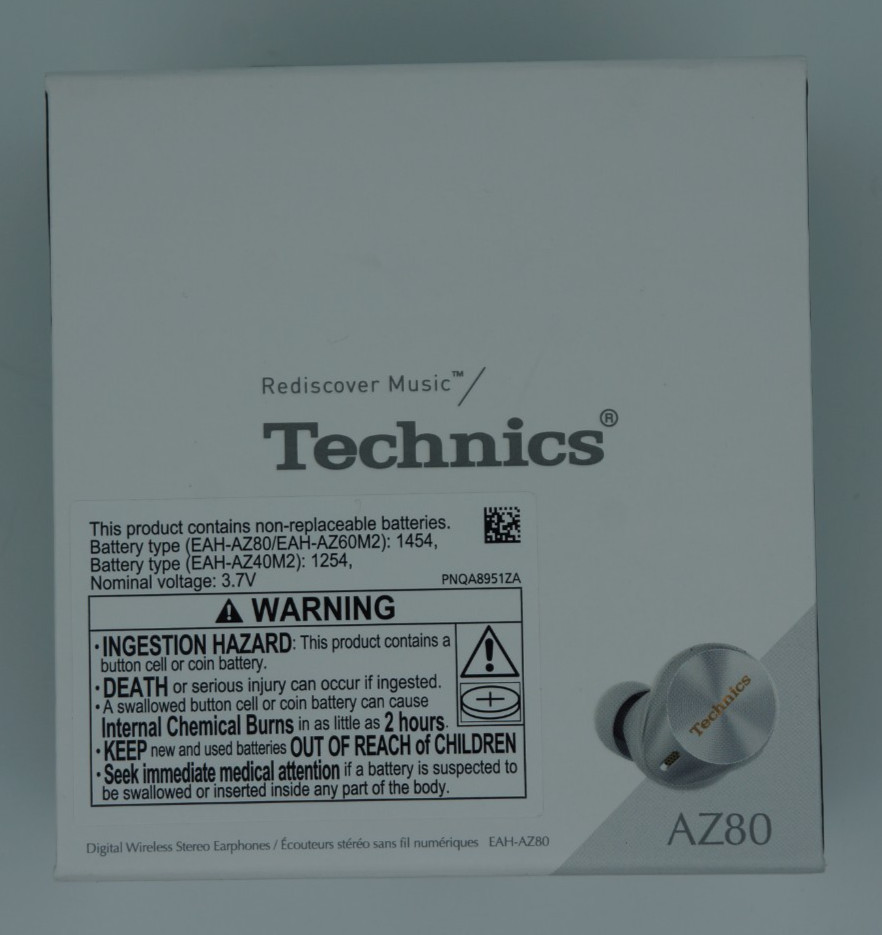 Technics AZ80 Silver Premium Hi-Fi True Wireless Noise Cancelling Earbuds New