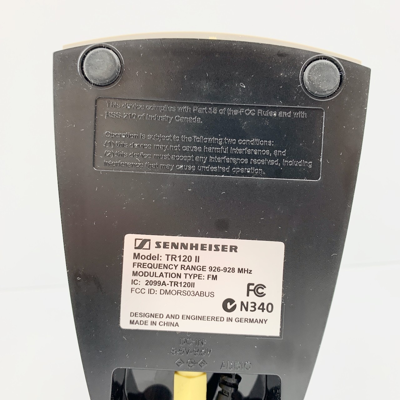 Sennheiser HDR 120 II On Ear Wireless RF Headphones Charging Cradle Read Descr.