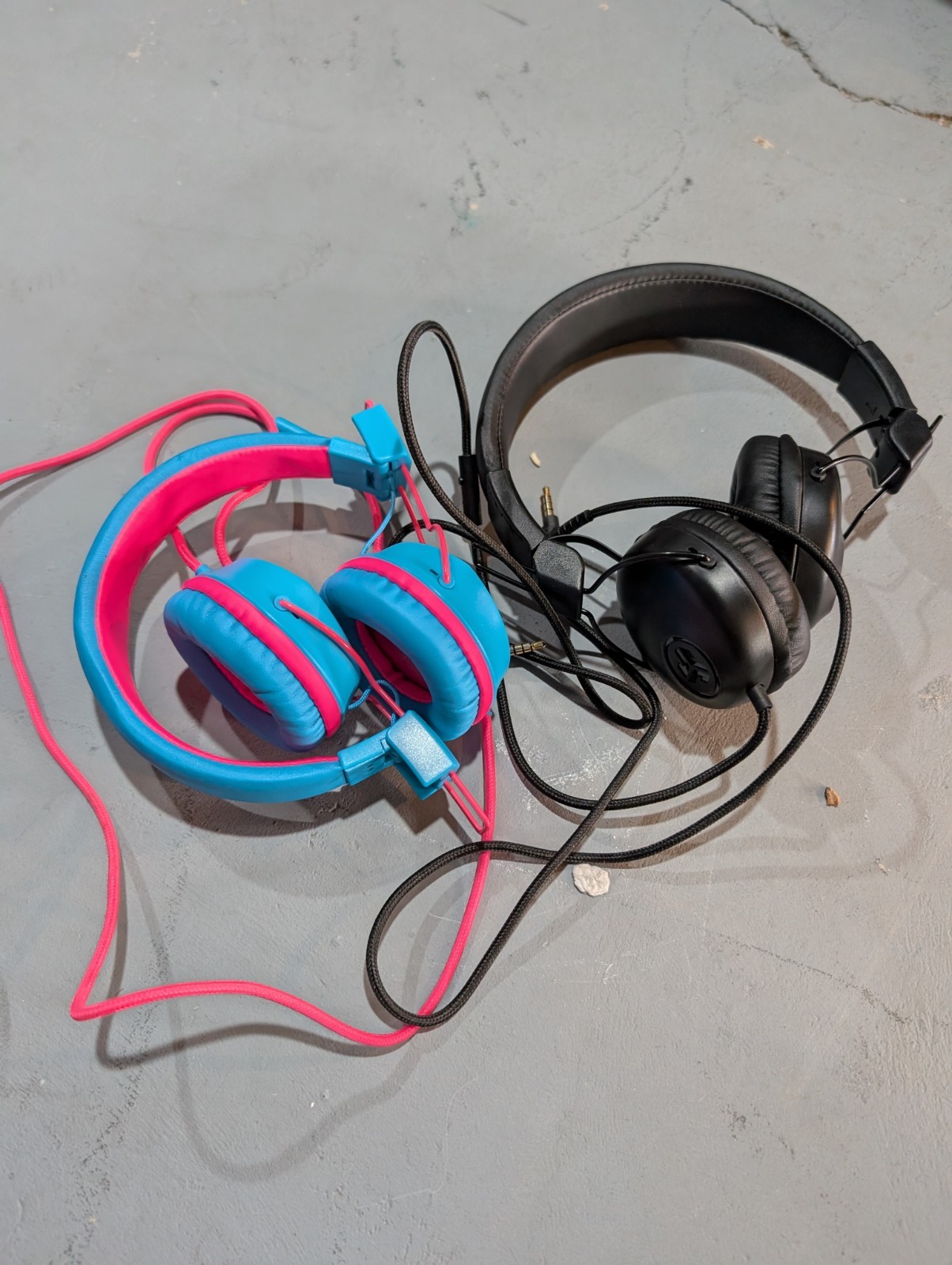 JLab Wired On-Ear Headband Headphones 3.5mm Jack Blue Pink Black