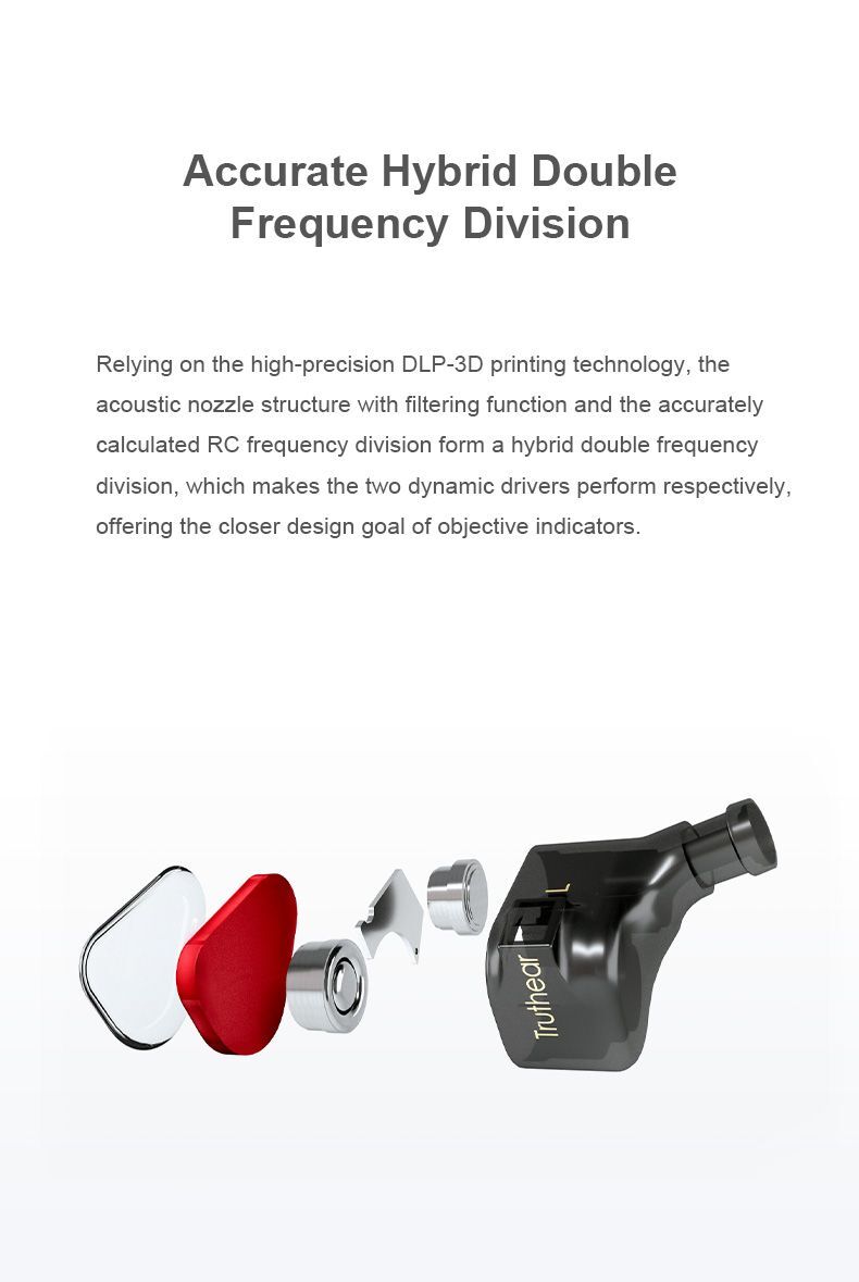 TRUTHEAR x Crinacle ZERO:RED Dual Dynamic Drivers In Ear Headphone with 0.78 2Pi