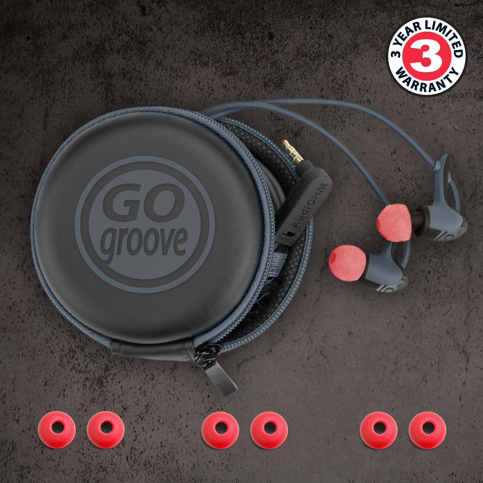 Ultra-Durable In-Ear Headphones with Mic , Soft Gel Earbuds & Noise Isolating