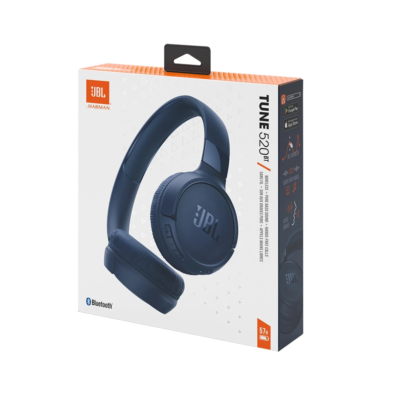 JBL TUNE 520BT wireless on-ear headphones BLUE NEW