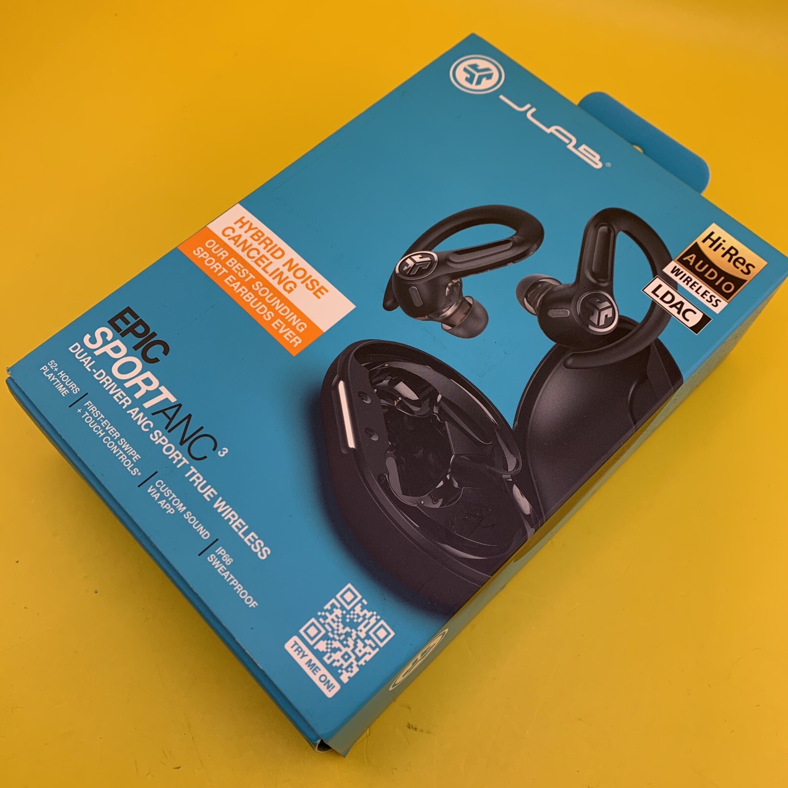 NEW JLab – Epic Sport ANC 3 True Wireless Earbuds – Black ⚡SHIP SAME DAY FREE⚡