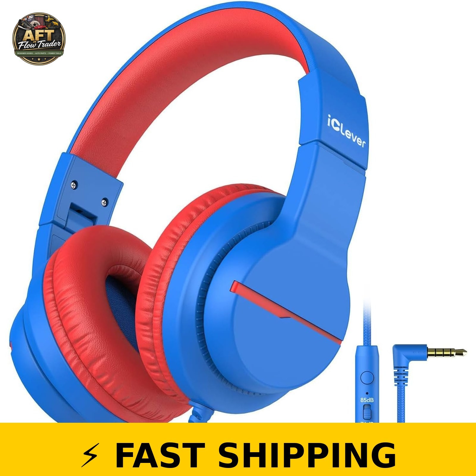 iClever HS19 Kids Headphones Safe Volume Over-Ear Wired Headphones