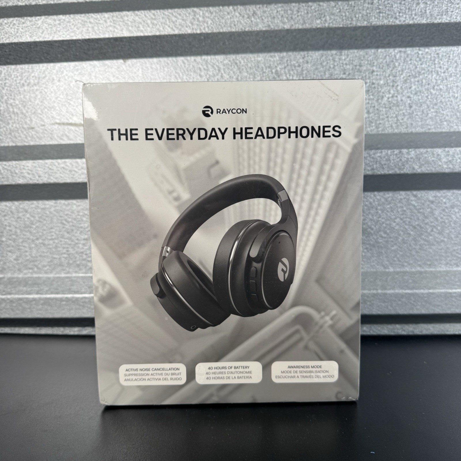 Raycon The Everyday Headphones, Noise-Cancelling, Over-Ear, Back | RBH820-BLA