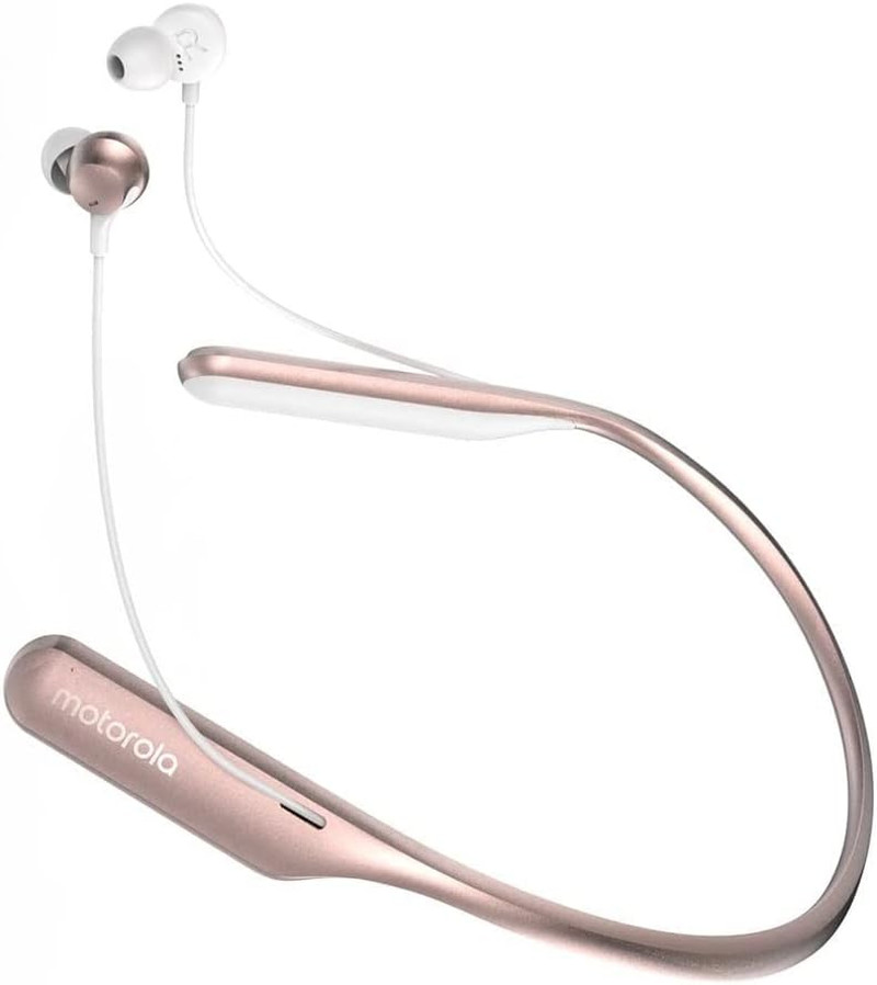 Motorola Ververap 200 Wireless In-Ear Headphones, Compatible with Alexa – Rose G