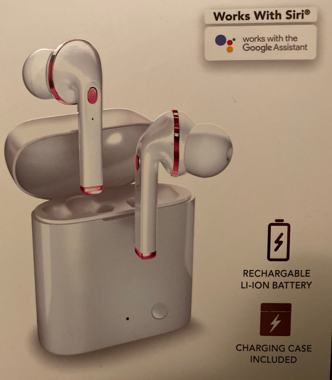 🎧 VAPOR True Wireless Earbuds + Case Works With Siri & Google Assistant A1