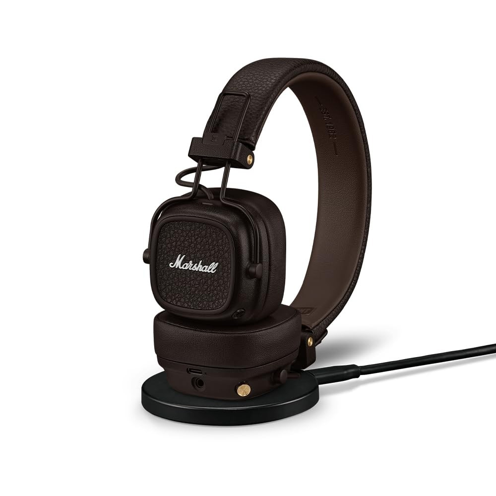 Marshall Major V On-Ear Wireless Bluetooth Headphones (Brown)