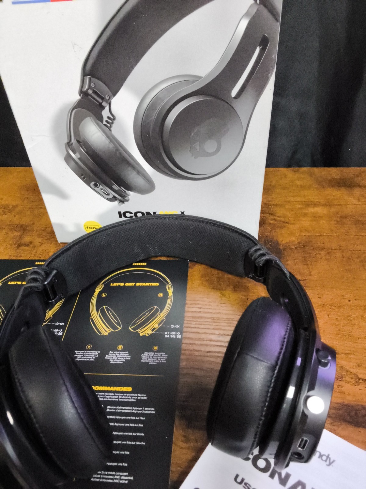 £Skullcandy ICON ANC XT Headphones Black iPhone Android Compatible (A2)