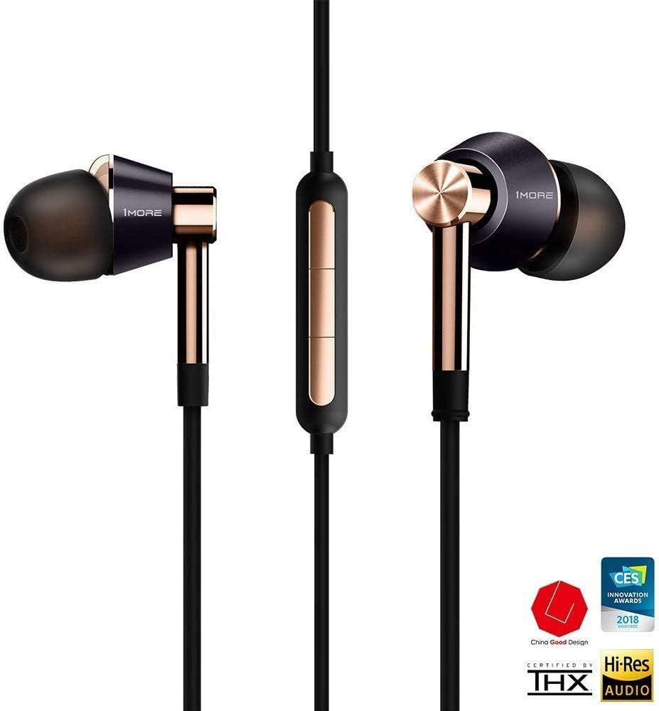 1MORE Triple Driver In-Ear Earphones Hi-Res Headphones with High Resolution, Bas