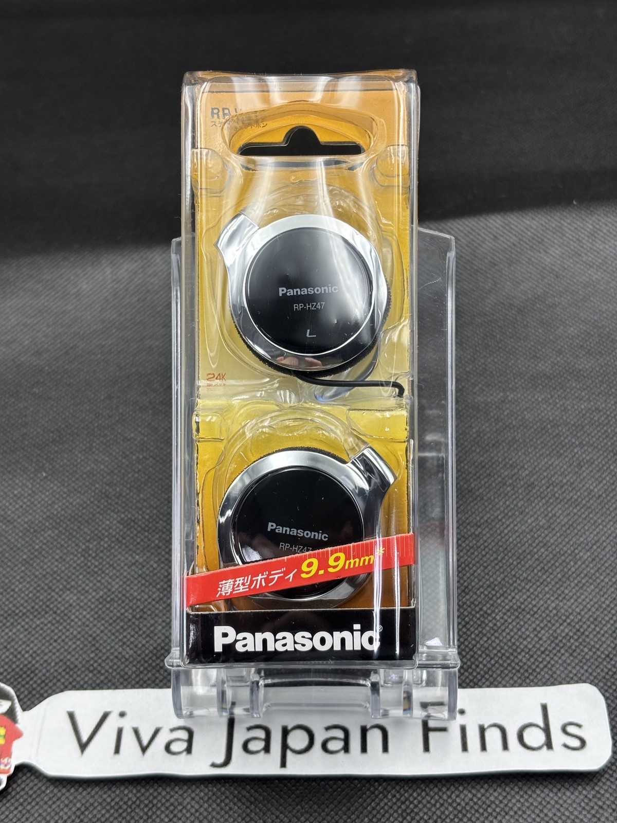 Panasonic Clip Earphone Headphone RP-HZ47-K 9.9mm Black NEW