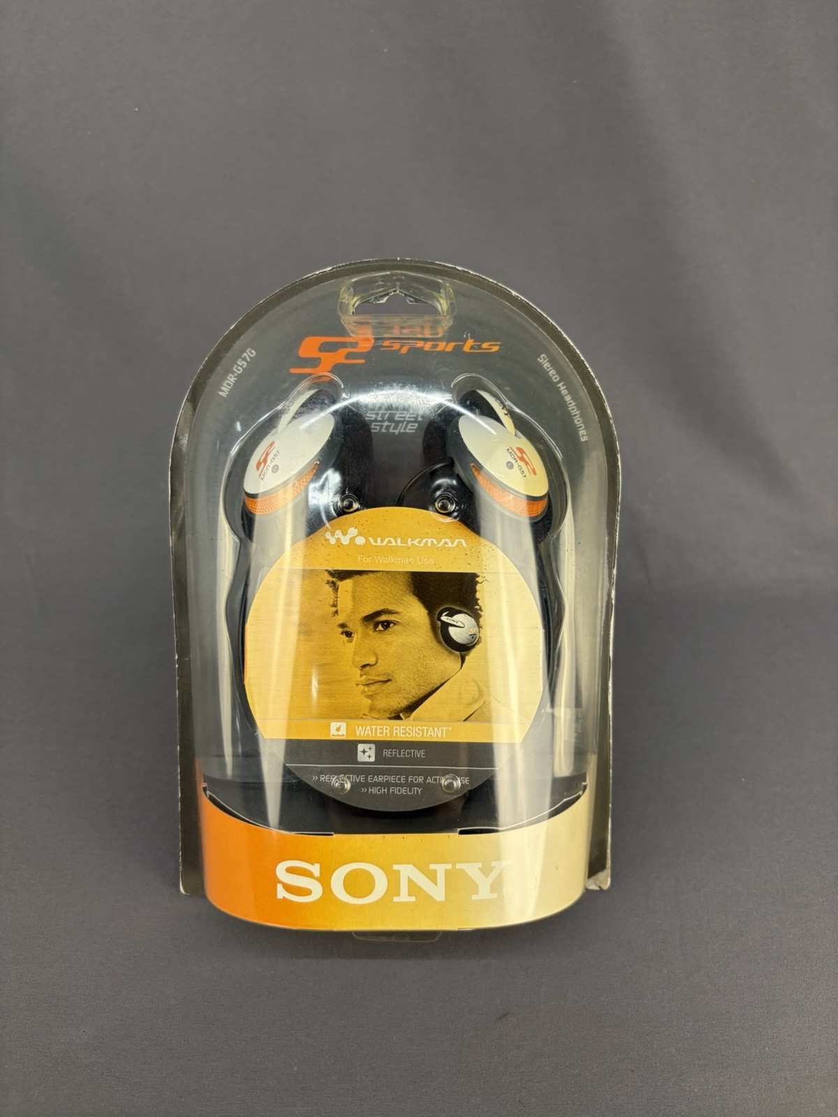 NEW VTG Sony MDR-G57G Street Style Stereo Headphones For Walkman 2002 (3M)