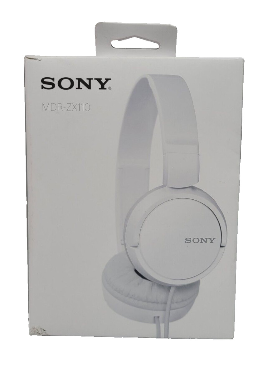 Sony MDR-ZX110 Ear-Pad (On the Ear) Headband Headphones – White