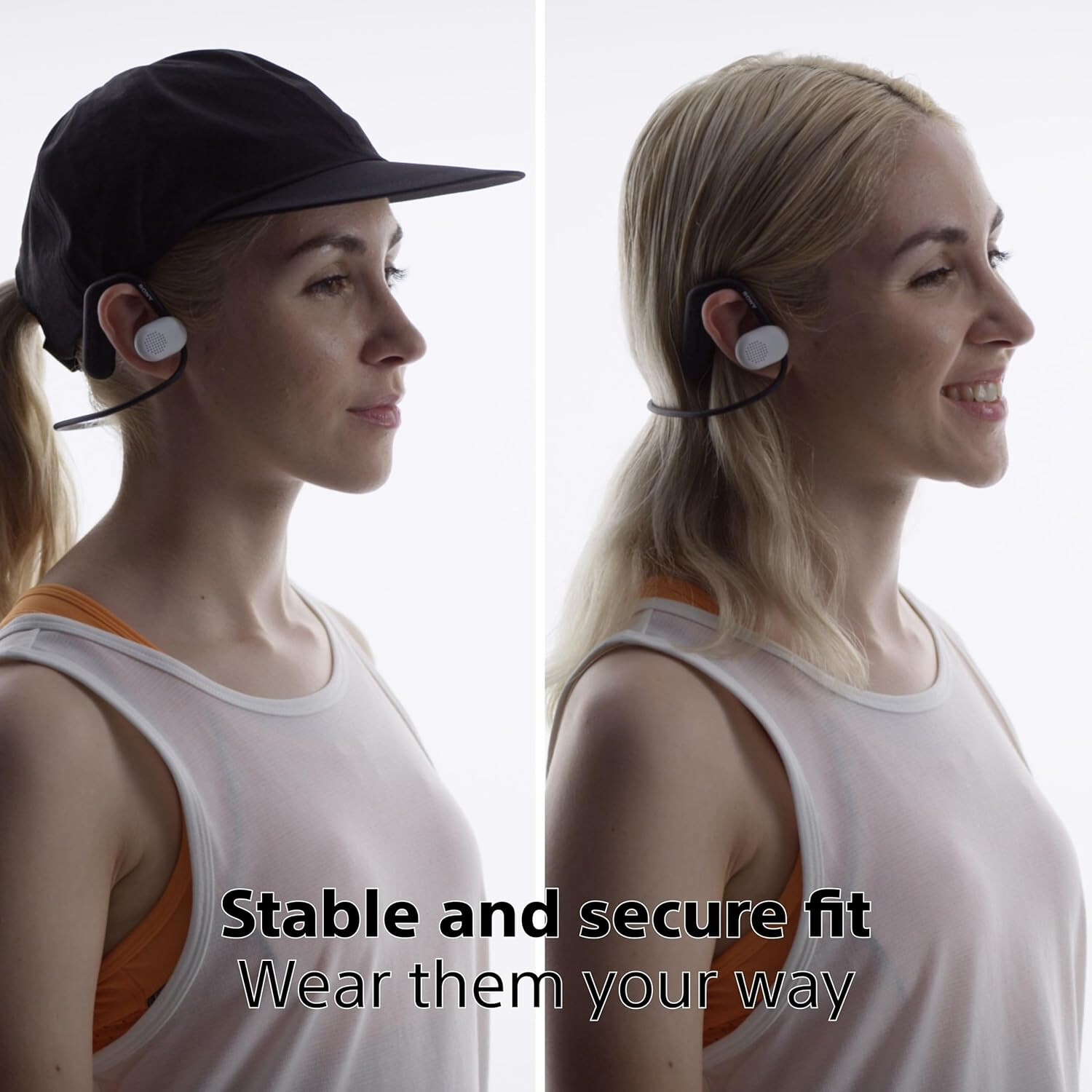 Sony Float Run WI-OE610 Headphones Designed for Running,Cycling, Hiking,Black,
