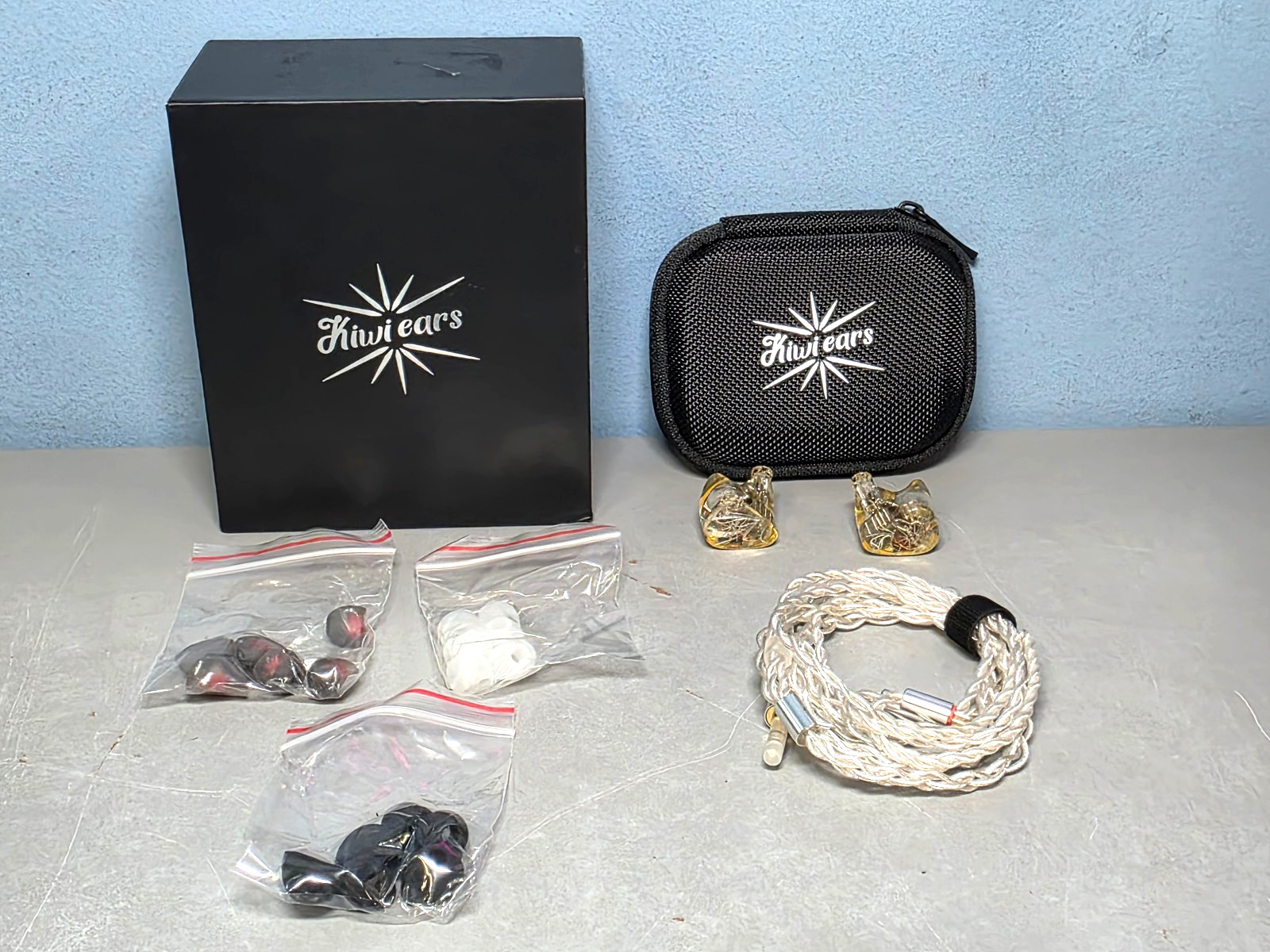 Kiwi Ears Orchestra Lite Wired In-Ear Monitors -Orange, New!