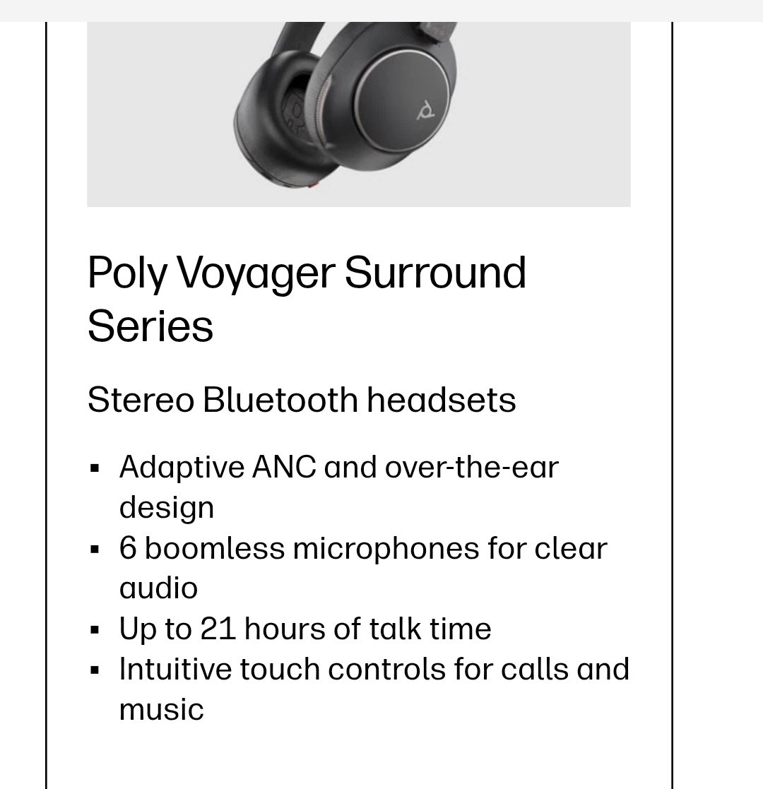 Poly Voyager Focus 2. New Open Box Free Delivery See Pictures.