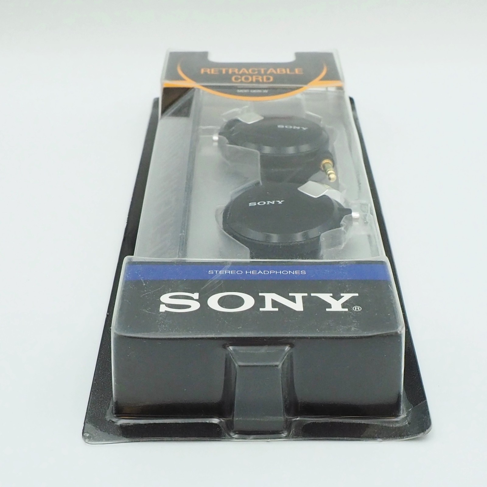 Sony Wired Stereo Headphones Over Ear Hook MDR-Q68LW Retractable Cord New