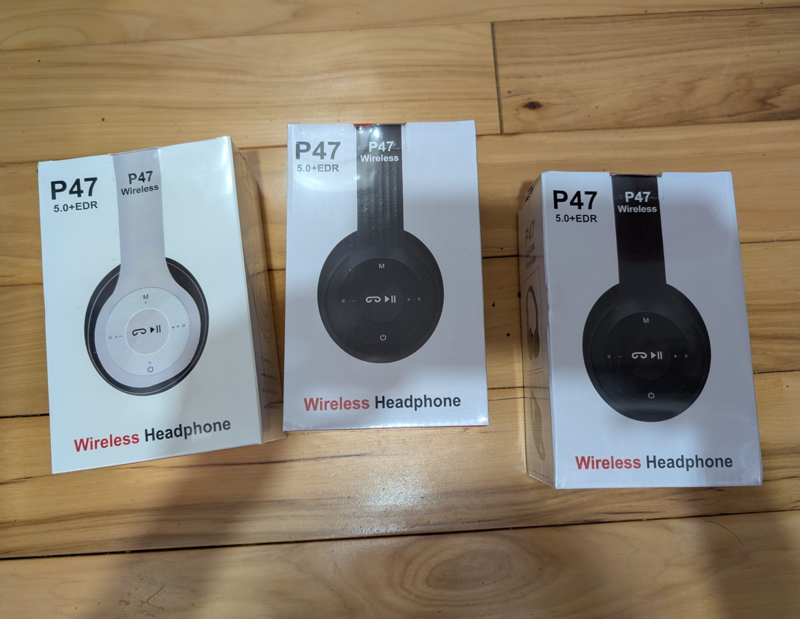 P47 P47 5.0+EDR Bluetooth Wireless Over-Ear Double Ear-Cup Headband