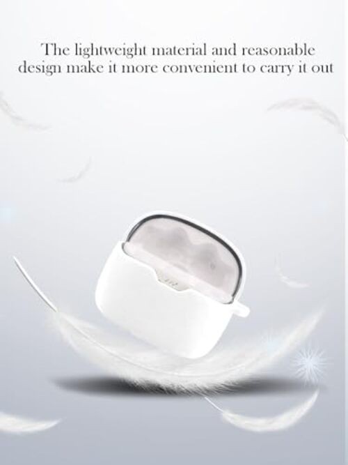 Case for JBL Tune 245NC TWS-True Wireless Earbuds,Soft Protective, White