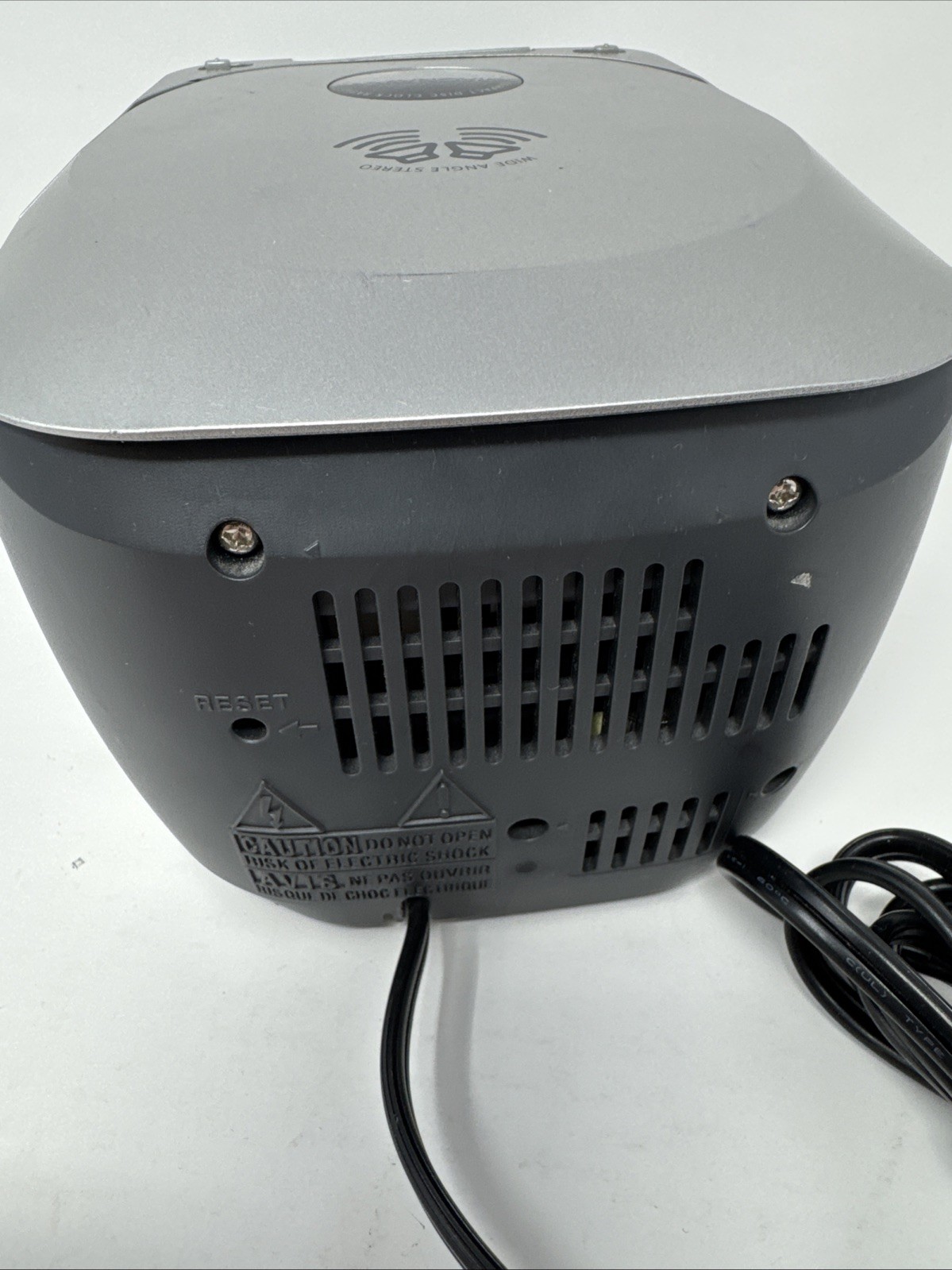 Magnavox Wide Angle Stereo AM/FM/CD Alarm Clock Radio MCR230SL/17 Tested Working